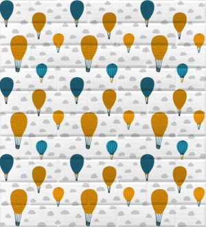 SAMOPRZYLEPNY panel 3D dekoracja niebieski BALON