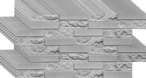Panele Ściana 3d Pcv Cegła Szara Facing Grey 10x