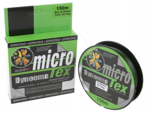 PLECIONKA 150m 300m DYNEEMA zielona 0,30mm 22,3kg