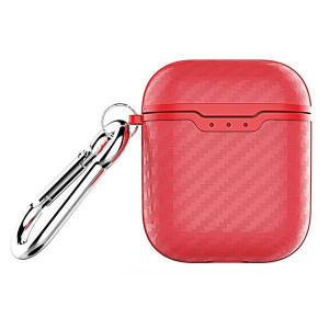 Beline Airpods Carbon Cover Air Pods 1/2 Czerwony /red