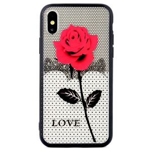 Etui Lace 3d Iphone X/xs Wzór 1 (rose)