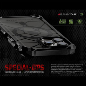Element Case Special Ops X5 - Pancerne Etui Iphone 14 (clear/black)