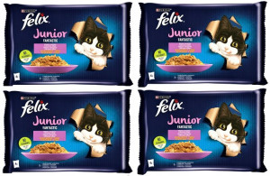 Mokra Karma PURINA FELIX FANTASTIC JUNIOR Kurczak 16 saszetek po 85g