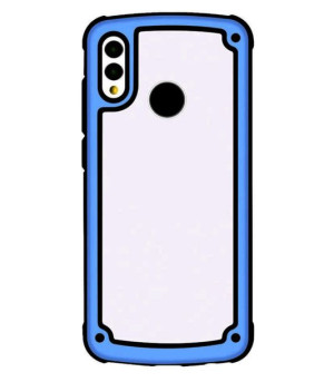 Etui Samsung Galaxy S9 Plus G965 wytrzymałe z żelową ramką niebieskie
