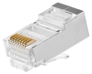 Wtyk RJ45 kat.5e ekranowany, przelotowy