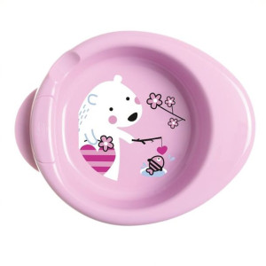 Chicco Talerz podgrzewany 6m+ Różowy
