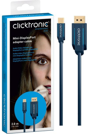 CLICKTRONIC Kabel DisplayPort DP - mini DP 1m