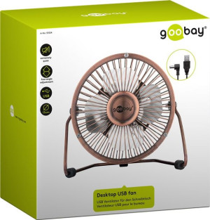 Wentylator biurkowy 4" USB Goobay MIEDZIANY/BRĄZ