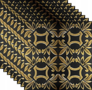 Kasetony Sufitowe Styl Retro 112 Czarno Złote 2m2