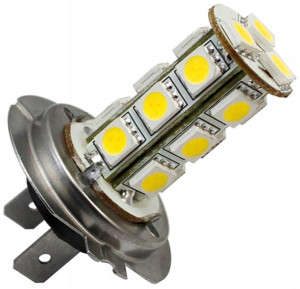 Żarówka samochodowa H7 18xSMD SENSO