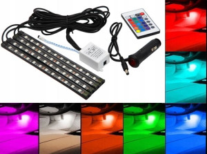 Podświetlenie wnętrza RGB LED 48xSMD SENSO