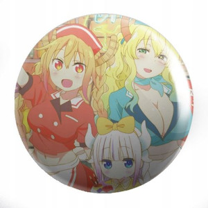 Przypinki Kobayashi-san Chi Maid Dragon DUŻY WYBÓR