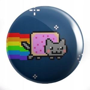 Przypinki Manga Anime NyaNyan Nyan Cat DUŻO WZORÓW