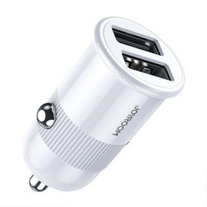 Joyroom ładowarka samochodowa 2x USB 3,1 A biały (C-A06)