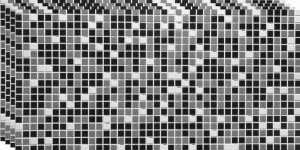 Panele Ścienne 3d Pvc Mosaic Black Mozaika 4x