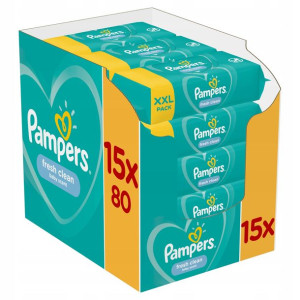 Pampers chusteczki Fresh Clean 15x80