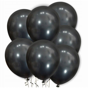 Zestaw Balony Chromowane Czarne Balony