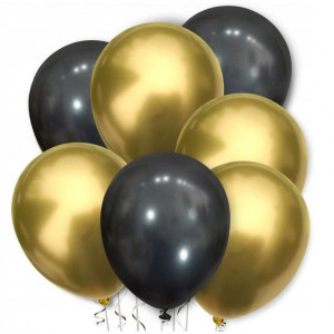 Zestaw Balony Chromowane Złote Balony