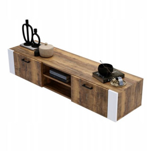 Szafka szafa RTV 160 loft retro dąb wisząca KARO