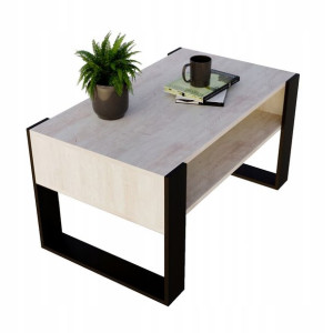 Stolik kawowy KARO ława loft retro Sosna stół HIT