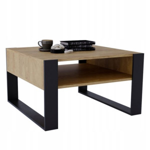 Stolik kawowy KARO ława loft stół 85cm dąb natura