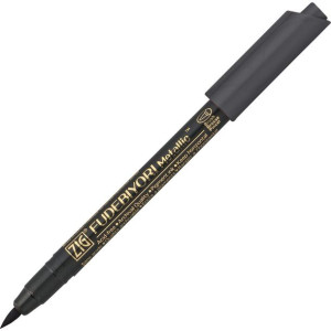 Pisak Kuretake ZIG Fudebiyori Metallic metallic black