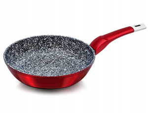 Patelnia 22cm Marmurowo-ceramiczna Burgund