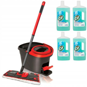 Mop Płaski + 4l Płynu Do Mycia Podłóg Do Domu Xxl