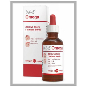 Dolvit Omega 50 ml. Dla psa, dla kota. DOLFOS