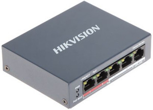 Switch Poe Ds-3e0105p-e/m(b) 4-portowy Hikvision