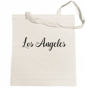 Torba na zakupy nadruk napis Los Angeles