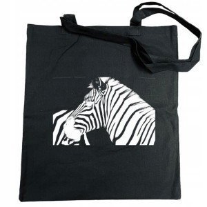 Torba na zakupy nadruk zwierzę ZEBRA