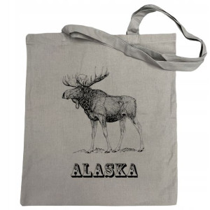 Torba na zakupy nadruk Łoś ALASKA