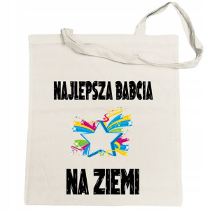Torba zakupy nadruk Dzień Babci Najlepsza Babcia