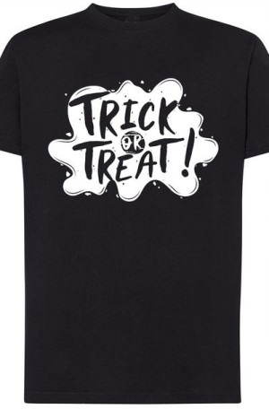 Trick or Treat Męski Tshirt Halloween Nadruk r.3XL