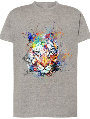 Tygrys męski t-shirt kolorowy Modny Rozm.M
