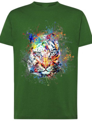 Tygrys męski t-shirt kolorowy Modny Rozm.XS