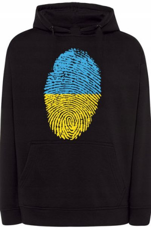 Ukraina Flaga Odcisk Bluza Męska Moda r.4XL