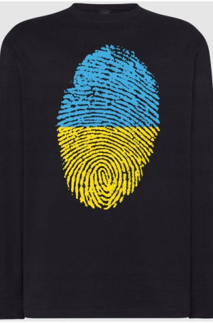 Ukraina Flaga Odcisk Palca Bluza Longsleeve R.5XL