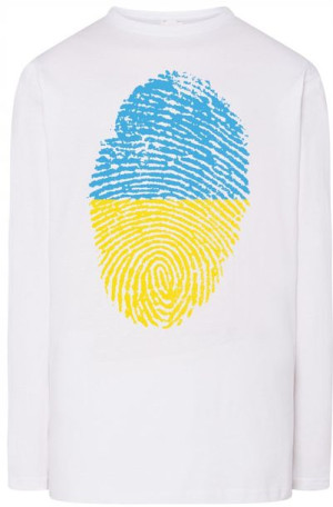 Ukraina Flaga Odcisk Palca Bluza Longsleeve R.L