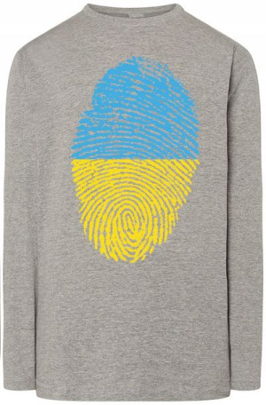 Ukraina Flaga Odcisk Palca Bluza Longsleeve R.XXL