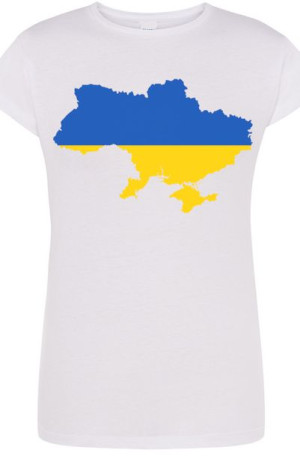 Ukraina Granice Flaga Damski T-Shirt Rozm.L