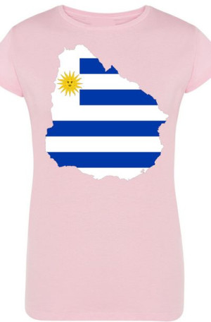 Urugwaj Flaga Damski Modny T-Shirt Logo Rozm.M
