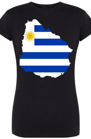 Urugwaj Flaga Damski Modny T-Shirt Logo Rozm.XL