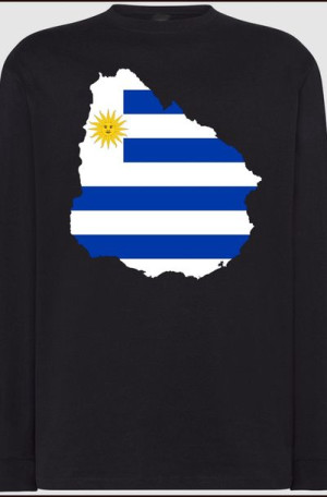 Urugwaj Męska Modna Bluza LongsleeveNadruk R.3XL