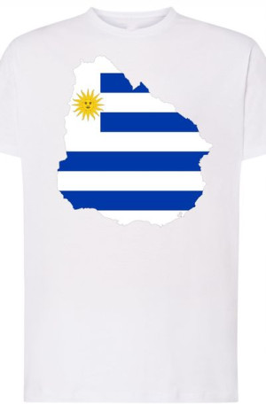 Urugwaj Męski Modny T-shirt Lato Nadruk Rozm.4XL