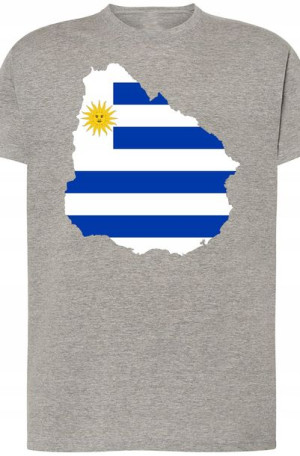 Urugwaj Męski Modny T-shirt Lato Nadruk Rozm.XL