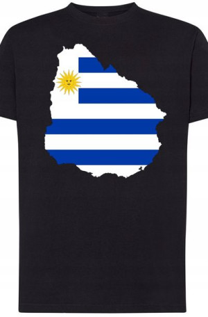 Urugwaj Męski Modny T-shirt Lato Nadruk Rozm.XS
