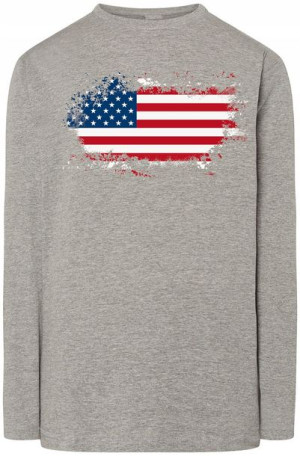 USA Flaga Męska Bluza Longsleeve Rozm.M