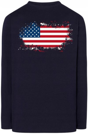 USA Flaga Męska Bluza Longsleeve Rozm.S
